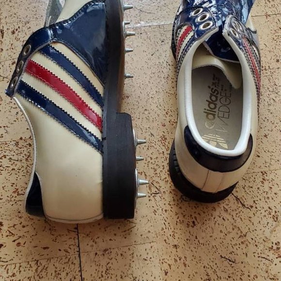 Vintage Retro ADIDAS Patent leather golf shoes. US 6.5 men/9 ladies. - Picture 5 of 8